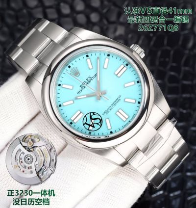 VS Factory Rolex Oyster Perpetual 3230 Movement 41mm Super Blue Lume Watch